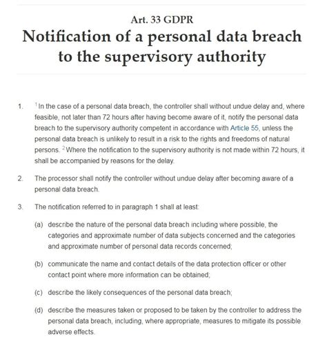 How To Write Gdpr Compliant Data Breach Notification Letters Privacy