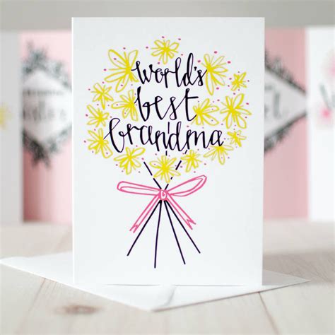 Worlds Best Grandma Card Betty Etiquette