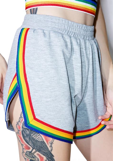 Okaywowcool “rainbow Hem Shorts ” Pride Outfit Clothes Cute Outfits