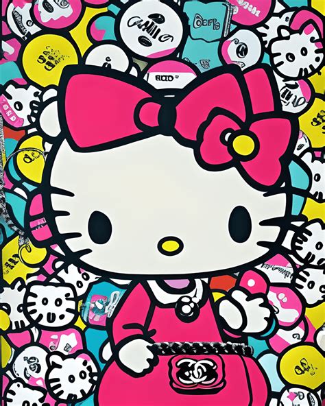Hello Kitty Pop Art Graphic · Creative Fabrica