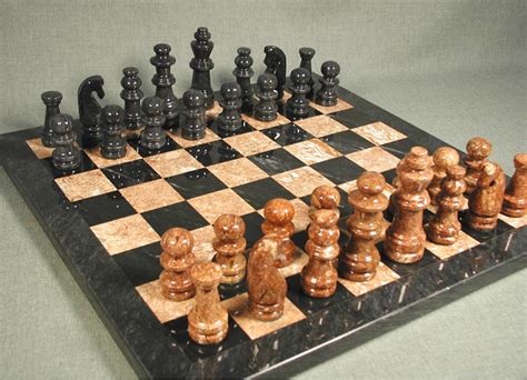Xl Large Chess Set 1653 X 1653 Marble Chess Set In Black And Pink