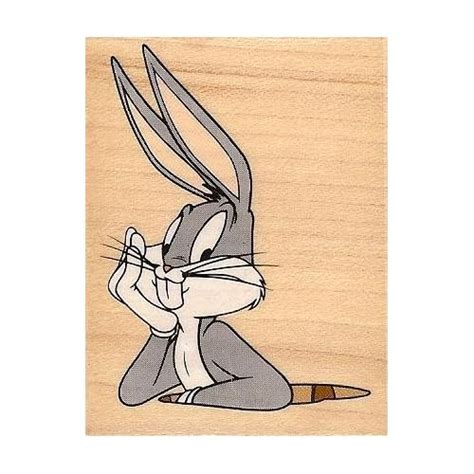 Looney Tunes Medium Bugs Bunny Rabbit Hole Wood Mounted