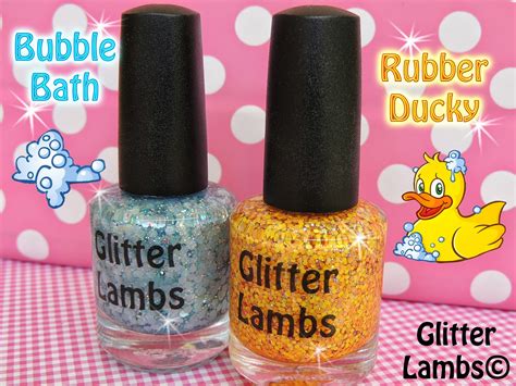 Glitter Lambs Rubber Ducky And Bubble Bath Nail Polish Rubber Ducky