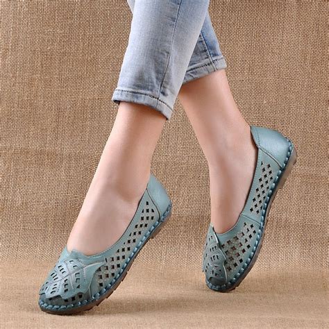 Nice Women Loafers Lady Flat Shoes Woman Summer Flats Comfortable Soft