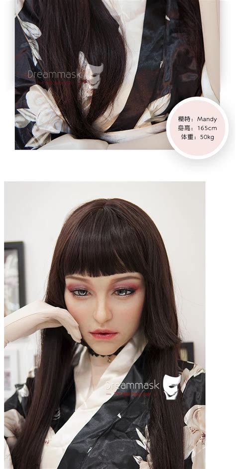 M10asilicone Soft Realistic Transgender Female Full Face Kigurumi