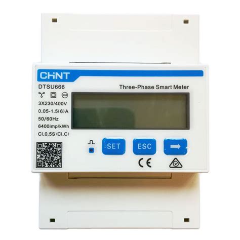 Three Phase Smart Meter Chint Dtsu666 Programmable Intelligent Three