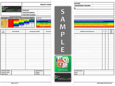 health safety forms construction templates