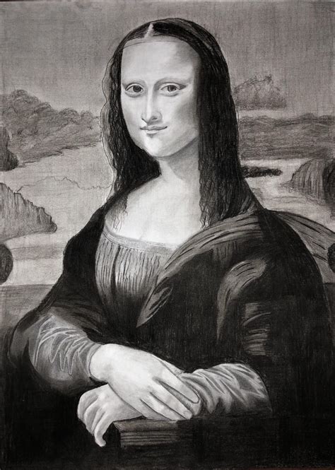 Monalisa Pencils 11x16 Mona Lisa Mona Lisa Drawing Art