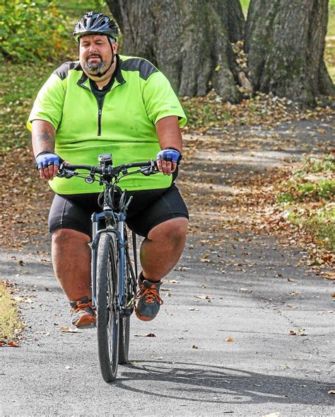 ‘fat Guy Across America Cycles Into Pottstown On The Schuylkill River