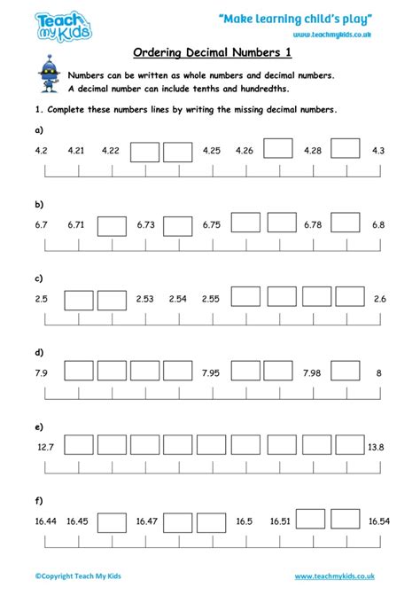 Number Ordering Worksheets Ks1 Worksheets For Kindergarten