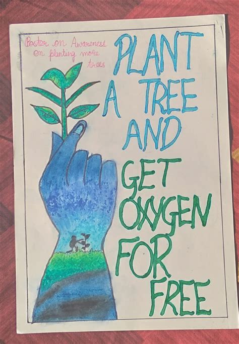Poster On Awareness On Planting More Trees India Ncc