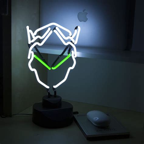 Overwatch Genji Neon Light Fanfit Gaming Gaming Decor Neon