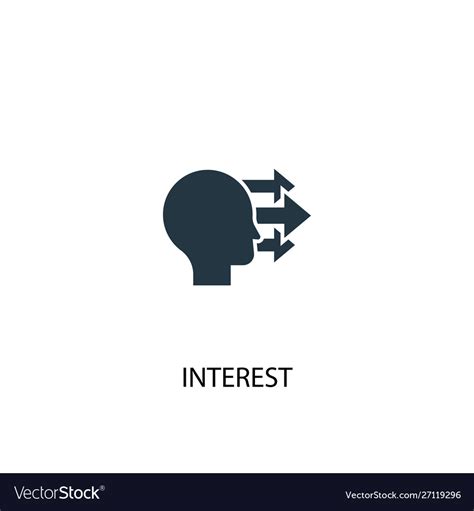 Interest Icon Simple Element Royalty Free Vector Image