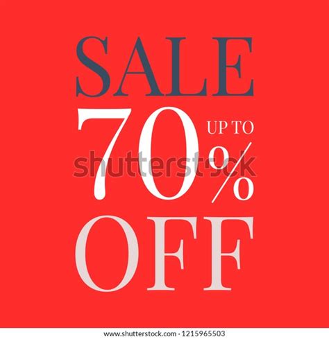 Sale Promotion Ad Poster Design Template Stock Vector Royalty Free