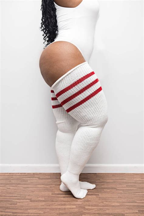 Real Plus Size Thigh Highs Thunda Thighs Long Knee Socks Etsy Canada