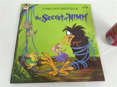 The Secret Of Nimh Paint With Water Book Whitman Vintage 1982