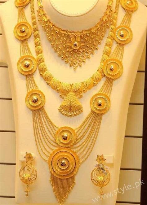 45 Tolas 22 Carat Gold Gold Necklace Designs Gold Jewelry Fashion Bridal Gold Jewellery