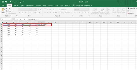 How To Subtract Multiple Cells In Excel Techcult