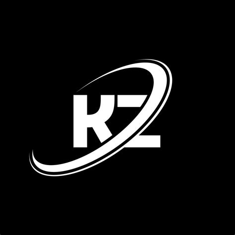 kz k z letter logo design initial letter kz linked circle uppercase