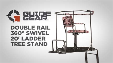 Guide Gear Double Rail 360° Swivel 20 Ladder Tree Stand Youtube