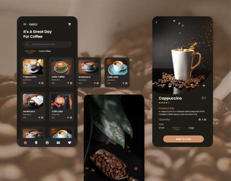 Coffee Shop Mobile App Uiux Design Behance