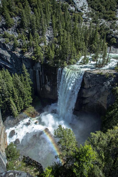 Vernal Fall Raging With Water Yosemite National Park Oc 36485472 National Parks Photography