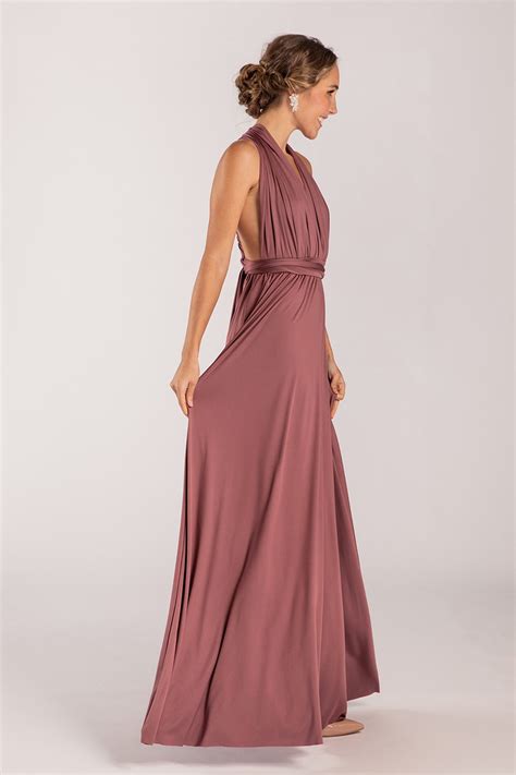 Classic Multiway Infinity Dress In Dusty Mauve For Sale Bridesmaids