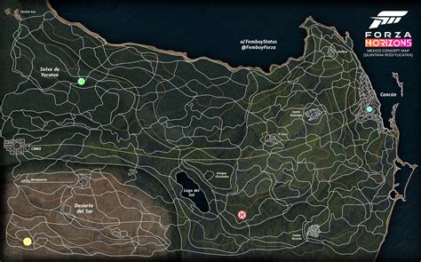 Forza Horizon 5 Mexico Concept Map Yucatan Quintana Roo R ForzaHorizon