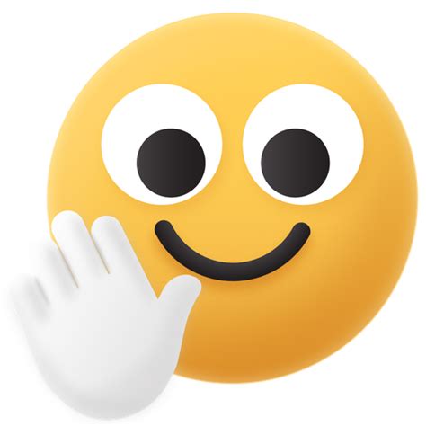Emoji Hello Happy Smile Icon Free Download