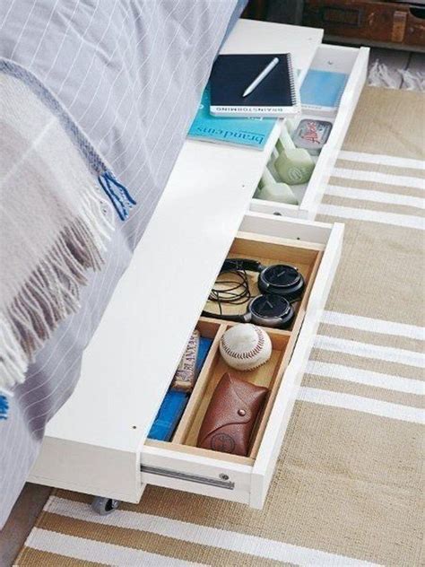 Genius Space Saving Hacks For Your Tiny House 43 Rangement Sous Lit