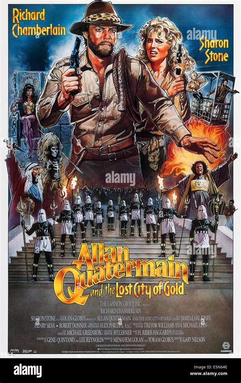 ALLAN QUATERMAIN AND THE LOST CITY OF GOLD US Poster Art From Left Richard Chamberlain