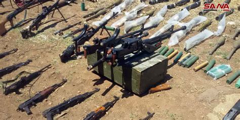 العثور على كميات من الأسلحة والذخيرة من مخلفات الإرهابيين في منطقة