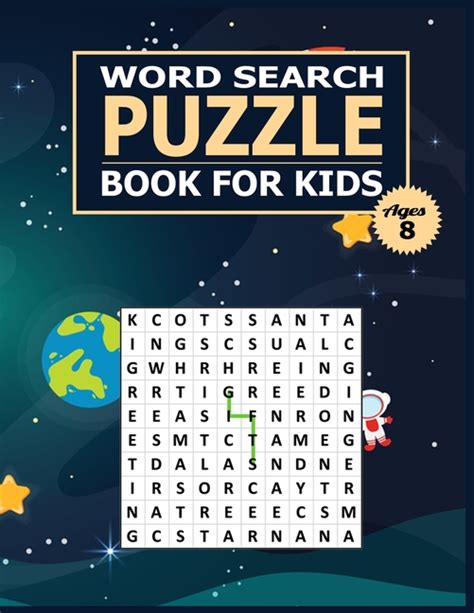 Word Search Puzzle Book For Kids Ages 8 Large Print Word