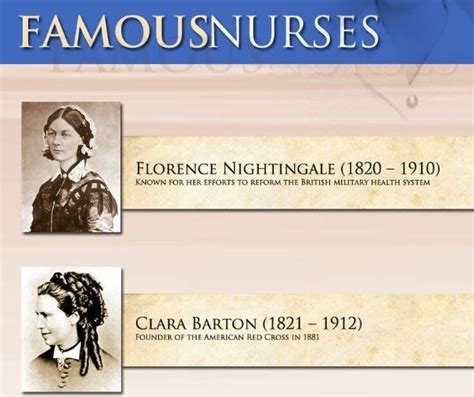 Famous Nurse Nursing Infographic Nursing Infographic Famous Nurses