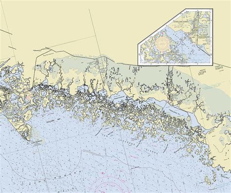 Ten Thousand Islands Florida Nautical Chart Digital Art By Sea Koast