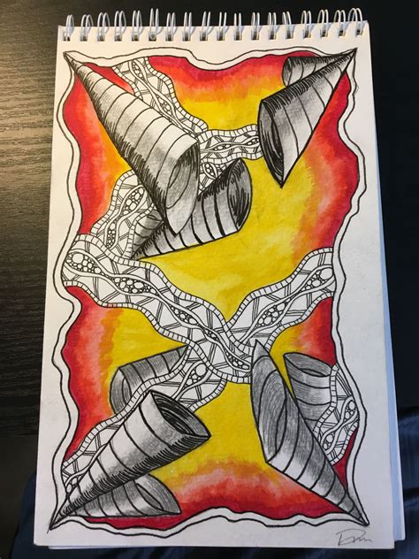 Zentangle watercolor | Artwork, Abstract artwork, Abstract