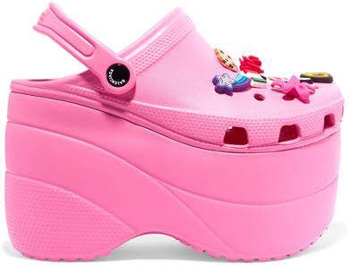 While the price has yet to be announced, the last pair of balenciaga crocs ranged from $495 for a minimal look to $850 for the full embellished version. Pink + Crocs embellished rubber platform sandals ...
