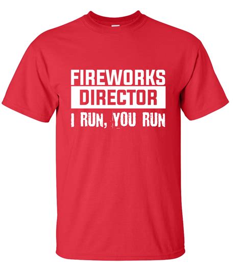Funny Fourth Of July Fireworks Director Unisex Short Sleeve T Shirt Red Medium Walmart Com