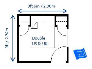 Have a minimum width of 1.8 metres. Pin on bedroom size 2