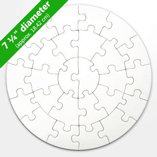 Puzzle frame with stand measures 3/4 (20mm) in width. Blank Round Puzzle 26 Pieces