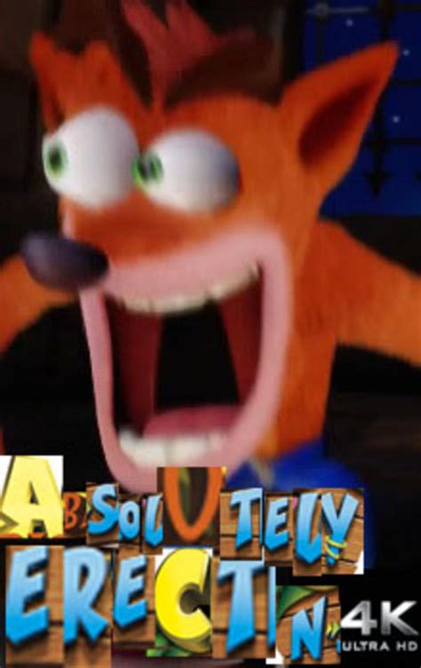 Absolutely Erect Crash Bandicoot Know Your Meme