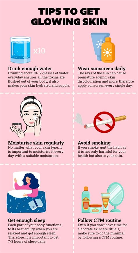 Daily Routine For Glowing Skin Beauty And Health