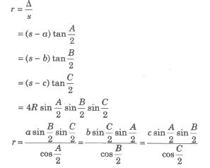 Formulas, identities, solutionof trianglestrigonometric functions of an acute angle. CBSE Class 11 Maths Notes : Solution of Triangles, Heights ...