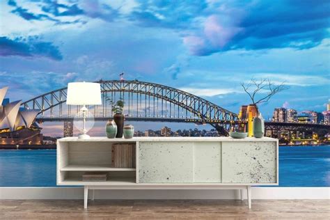 3d Sydney Harbour Mural Removable Wallpaperpeel And Stick Wall Etsy