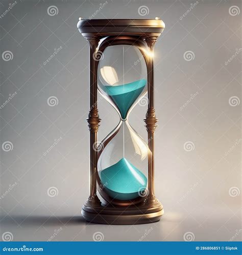 Hourglass Aesthetic Background With Sand Flowing Down Stock Illustration Illustration Of