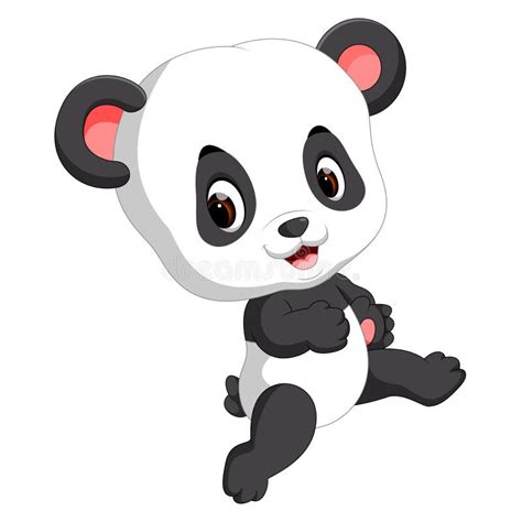Cute Baby Panda Cartoon Stock Vector Illustration Of Funny 113239800