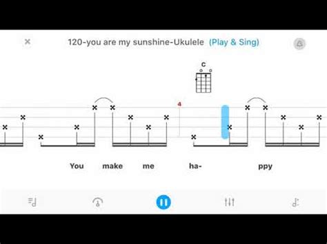 You Are My Sunshine Easy Beginner Ukulele Song Tab Chords Lyrics Youtube