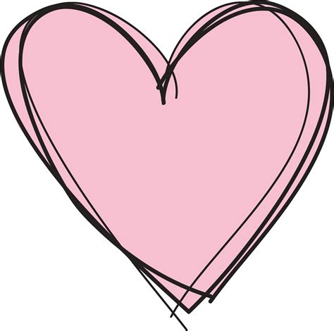 Pink Heart Clipart No Background - Cute Transparent Background Heart png image