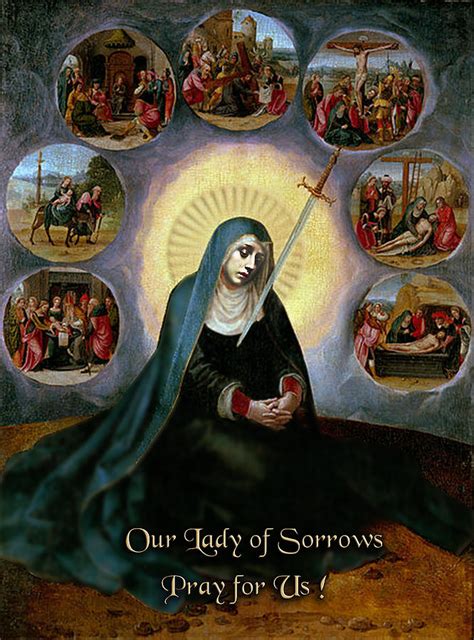 Our Lady Of Sorrows Fine Art Print