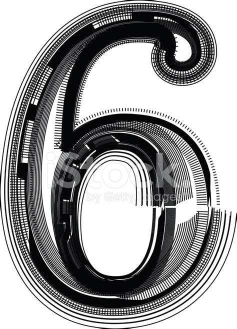 Font Illustration Number 6 Stock Photo Royalty Free Freeimages
